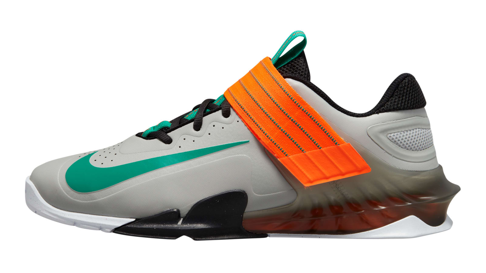 Grey and sales orange nike shoes